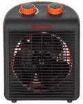 Heatmax Värmefläkt 2000 W svart och orange