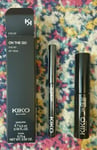 Kiko Volume Enhancing Black Mascara & Eye Kajal Pencil On The Go Kit Travel Size