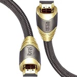 IBRA 2m 8K hdmi cable, 8K 2.1 cable, 8K@60Hz hdmi, 4K@120Hz, eARC HDR10 4:4:4| 21:9, HDCP 2.2/2.3 Dolby, 3D, VRR, Ethernet, Compatible with Latest game console/Roku TV/HDTV/Blu-ray - LUXURY Series