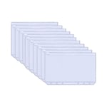 Plastfickor för A6 pärmar med 6 ringar 12-pack Transparent