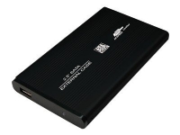 LogiLink Enclosure 2,5 inch S-ATA HDD USB 2.0 Alu - Förvaringslåda - 2.5 - SATA 1.5Gb/s - USB 2.0 - svart