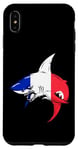 Coque pour iPhone XS Max Drapeau France Requin Fierté Drapeau Français Racines France Souvenir