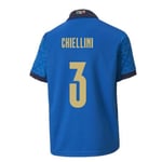 2020-2021 Italy Home Football Soccer T-Shirt (Kids) (Giorgio Chiellini 3)