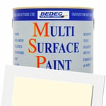 BEDEC MULTI SURFACE PAINT MSP SOFT SATIN REGENCY WHITE 750ML