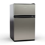 Big Daddy Cool Combiné réfrigérateur-congélateur 61/25 litres 2 niveaux acier inoxydable