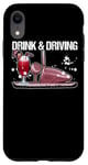 Coque pour iPhone XR Drink And Driver Balle De Golf Tee Vert Handicap Driver Golf