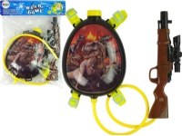 Lean Cars Imports leantoys Water Pistol Brown Backpack Magazine Belts Dinosaurs Red