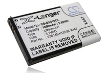 vhbw Li-Ion batterie 1050mAh (3.7V) pour combiné téléphonique téléphone fixe Siemens Gigaset SL910, SL910A remplace V30145-K1310K-X447-0-HY