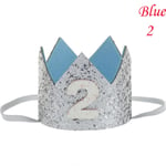 Baby Letter Headwear Hair Band Shiny Headband Blue 2