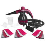 Kleeneze COMBO-6362 10-in-1 Handheld Steam Cleaner with Accessories & Cloths
