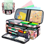 Carrying Case for Cricut Maker, Double-Layer Cricut Bag for Cricut Machine with Cover and Cutting Mat Pocket Compatible with Cricut Explore Air, Organization and Storage Bags, Cricut Accessories