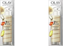 Olay Total Effects Moisturiser and Serum Duo with SPF 20, 40Ml (Pack of 2)