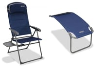 Quest Ragley Pro Recline Folding Chair & Side Table + Footrest Package