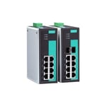 MOXA Unmanaged Full Gigabit Ethernet Switch with 6 10/100/1000BaseT(X) Ports, and 2 Combo 10/100/1000BaseT(X) Or 100/1000BaseSFP Slots for Adding SFP-1G/1FE Series Gigabit/Fast Ethernet modules