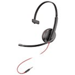Poly Blackwire 3215 - Blackwire 3200 Series - headset - på örat