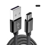 Type-C USB Fast Charge Charging Cable for PS5 Dualsense Controller - 3M Black