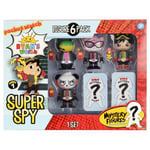 Ryan's World Super Spy Figures Pack Of 6 With 2 Mystery Agents 10cm