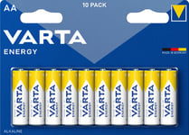 Varta ENERGY AA/LR6 Alkaliska Batterier 10st