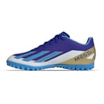 adidas Unisex X Crazyfast Messi Club Turf Boots Sneaker, Lucid Blue/Blue Burst/Cloud White, 12 UK