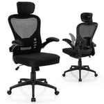 Ergonomisk kontorsstol i mesh med gungande ryggledarstol vridbar PC-stol
