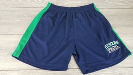 MENS KICKERS MESH BOARD SHORTS YOUTH NAVY GREEN AGE 11-12 YRS ( LB ) A343-34