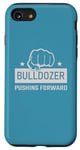 Coque pour iPhone SE (2020) / 7 / 8 Bulldozer Poing Kraft Design – Pushing Forward Citation