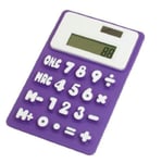 Zonfer 1pc 8 Digits Calculator with Read Screen Display Numbers, Silicone Magnetic Fridge Sticker (random Color)