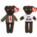 England Official Mr Bean Twin Beanie Bear Set by Ty