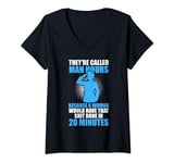 Womens they're called man hours because a woman cop V-Neck T-Shirt