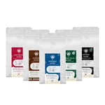 Coffee World | Heritage Espresso Blend Taster Pack, Fairtrade, Rainforest Alliance Blends (5 x 250g) (Ground Coffee)