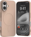 Mercury Mercury Magsafe Semi-Silikon Iphone 16 6,1" Rosa Sand /Rosa Sand