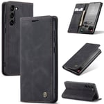 CaseMe Slim Plånboksfodral Samsung Galaxy S24 Svart