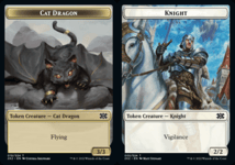 Cat Dragon // Knight (Foil) [Token]