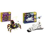 LEGO Creator 3en1 Animaux Sauvages : Jouet Araignée Surprenante - Se transforme en Figurine Scorpion ou Serpent + Jouet Navette Spatiale 3 en 1 à Figurine Astronaute à Vaisseau Spatial 31159 + 31134