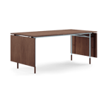 House of Finn Juhl Nyhavn Dining Table matbord med klaffar Valnöt-ljusblå ben