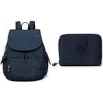 Kipling City Pack S, Backpacks Femme, Bleu 2, 19x27x33.5 cm WALLETS MONEY LOVE Blue 2