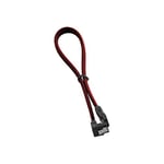 CableMod CM-CAB-RSAT-N30KBR-R ModMesh Right Angle SATA 3 Cable - Black