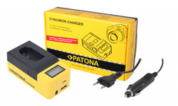 Patona Synchron USB Lader for Panasonic DMW-BLK22 DC-S5 G9 GH5 GH5S 150604697 (Kan sendes i brev)