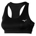 Mizuno Alpha Bra, Storlek M, Dam - Svart Sport-BH för Optimal Stöd och Komfort vid Löpning