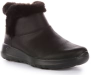 Skechers On The Go Joy Comfort warm fur Winter boot Black Black Womens UK 3 - 8