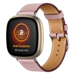 Läderarmband Fitbit Versa 4 Rosa