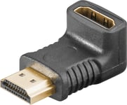 Goobay HDMI™ vinkeladapter 270°, guldpläterad, 8K @ 60 Hz HDMI™-uttag (typ A) > HDMI™ kontakt (typ A) 270 °