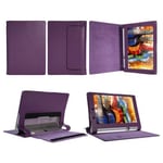 Housse Lenovo Yoga Tablet 3 8 pouces Cuir Style violette avec Stand - Etui coque de protection tablette Lenovo Yoga Tablet 3 8 violet - accessoires pochette XEPTIO ! …