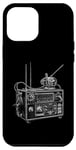 iPhone 12 Pro Max Vintage CB Radio Sketch Case