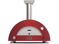 Alfa Forni Moderno 2 Pizze Hybrid Pizza Oven Antique Raudona
