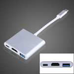 3 In 1 USB 3.1 Type C To USB 3.1 Digital Multiport Adapter With Charger REL