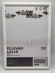 Ikea YLLEVAD White 13x18cm Lightweight Photo Frames, Plastic & Paperboard - Set of 4