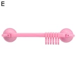 6 Hooks Towel Rack Suction Cup Bath Kitchen Wall Door Sucker E Pink