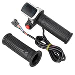 Universell elektrisk cykelgas med LCD-displayhandtag Gas för 36V Twist Throttle Scooter E--WELLNGS 0 0
