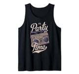 it's party time vintage radio day Tank Top